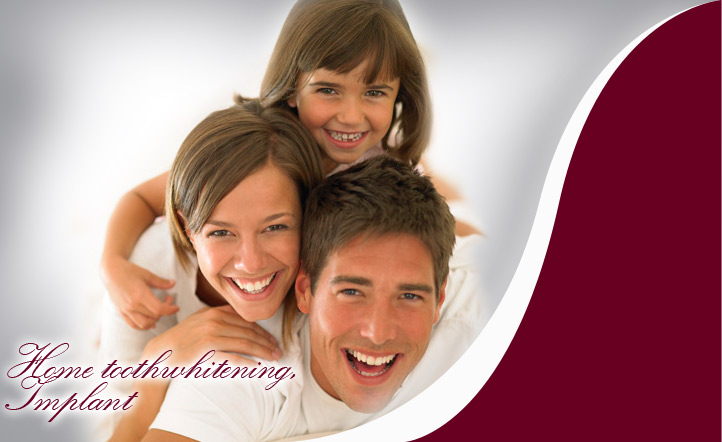 Happy family — Home tooth whitening, Implant
